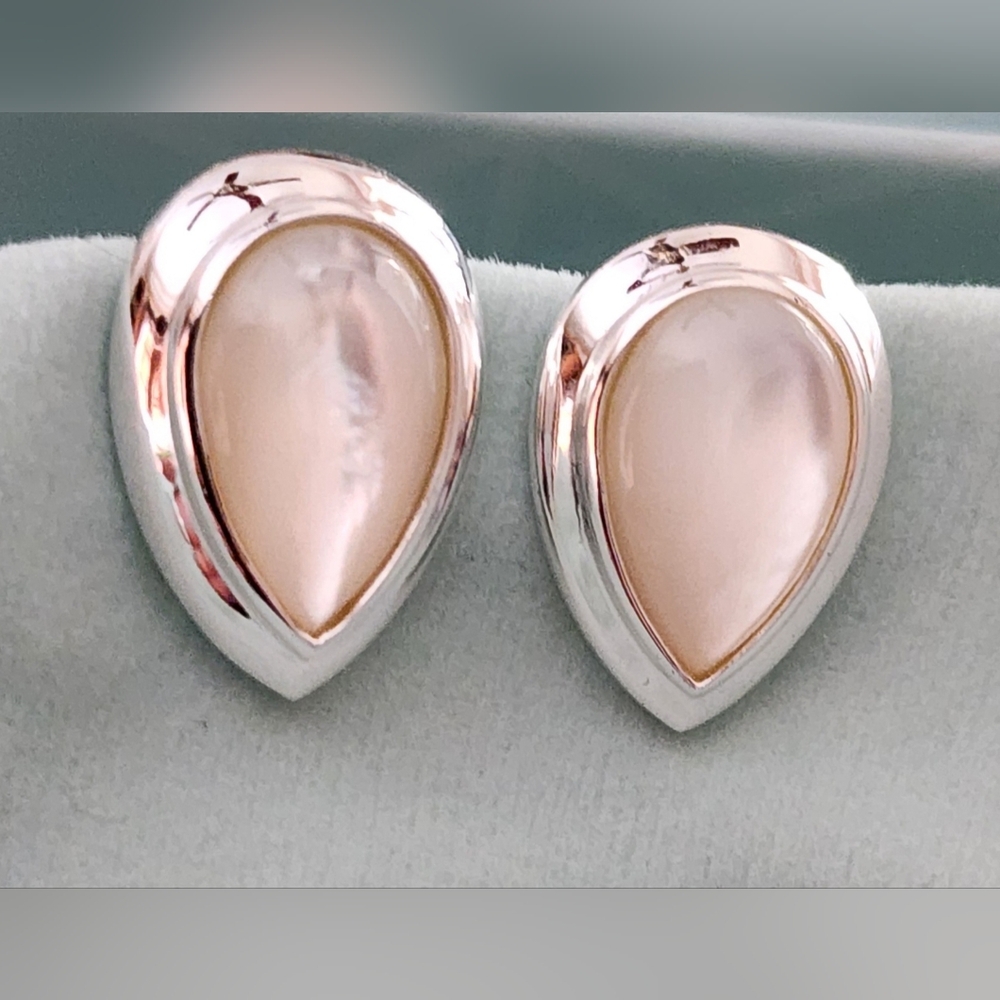 Sterling Mother Of Pearl Earrings
